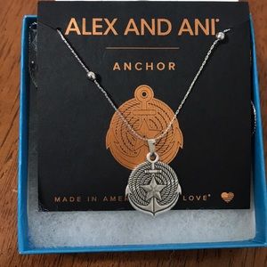 Alex and Ani Anchor II Silver Necklace